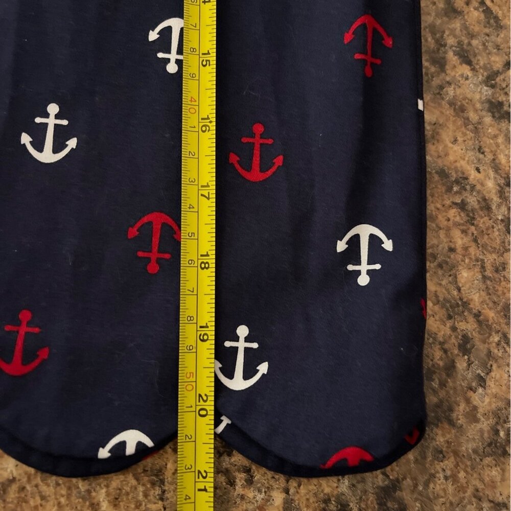 Talbots Women Skirt Size 10 Anchor Print Scallop Hem Nautical Preppy Coastal - Picture 10 of 10